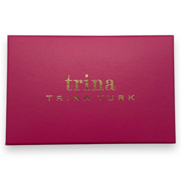 Trina Turk Monochrome Croc Embossed Small Zip Around Vegan Leather Wallet - Picture 11 of 11